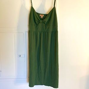 Olive Green Jersey Dress